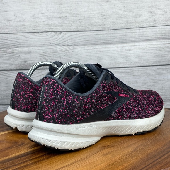 Brooks Women’s Launch 7 Black Pink Running Shoe 1203221B083 Sneaker Size 10.5 - Picture 5 of 12